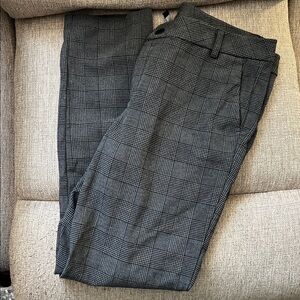 KUT From The Kloth - Trinita Woven Straight Leg Pant Gray and Black (Size 10)